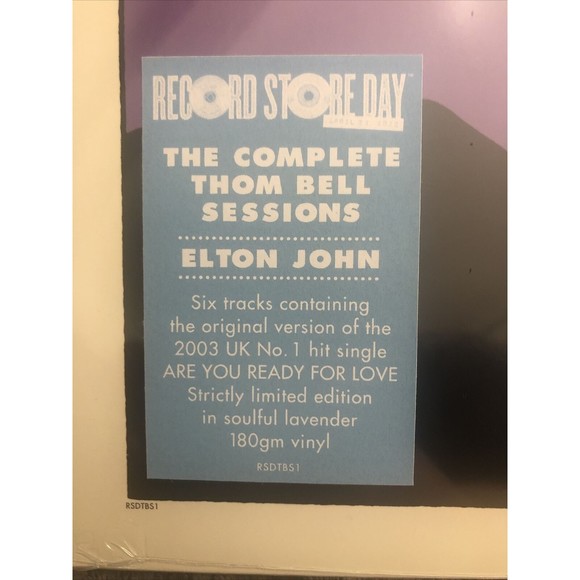 ELTON JOHN The Complete Thom Bell Sessions (Ep) 2022 RSD Exclusive/Ltd. 7000 12" - Picture 2 of 9